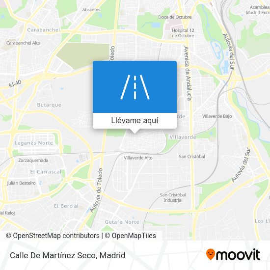 Mapa Calle De Martínez Seco