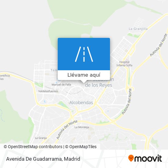Mapa Avenida De Guadarrama