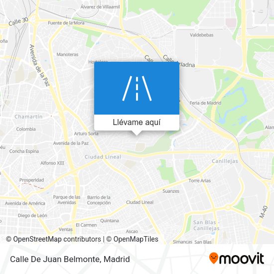 Mapa Calle De Juan Belmonte