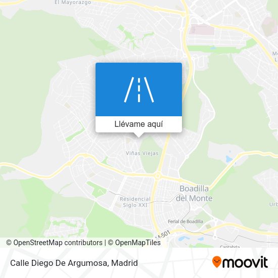 Mapa Calle Diego De Argumosa