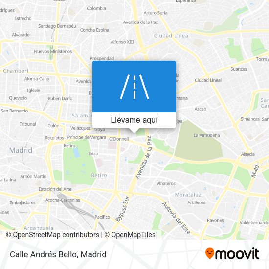 Mapa Calle Andrés Bello