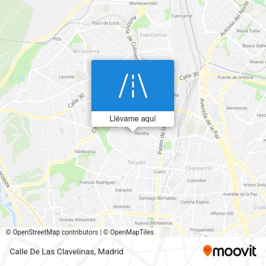 Mapa Calle De Las Clavelinas