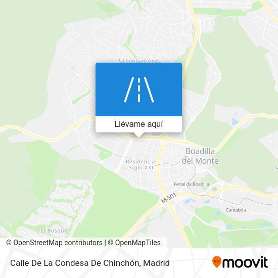 Mapa Calle De La Condesa De Chinchón