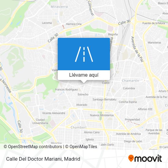 Mapa Calle Del Doctor Mariani