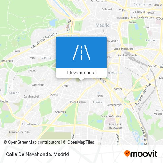 Mapa Calle De Navahonda