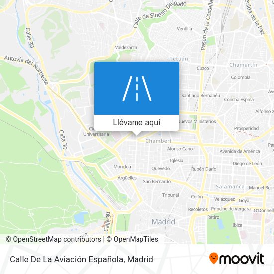 Mapa Calle De La Aviación Española