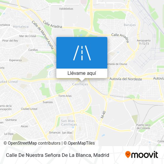 Mapa Calle De Nuestra Señora De La Blanca