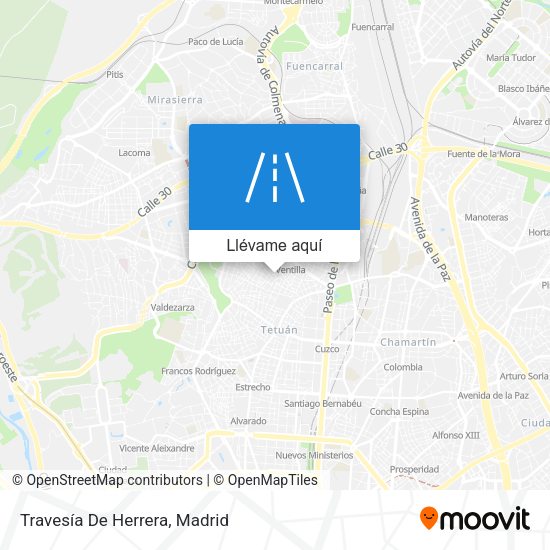 Mapa Travesía De Herrera