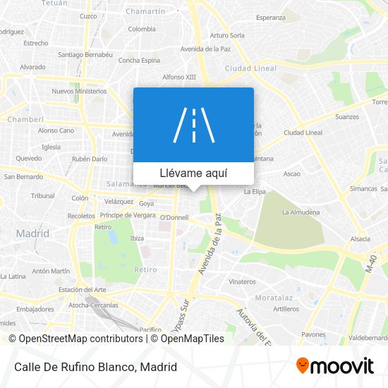 Mapa Calle De Rufino Blanco