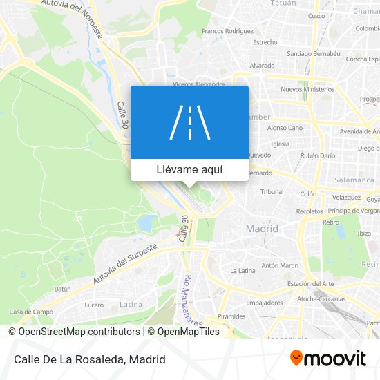 Mapa Calle De La Rosaleda