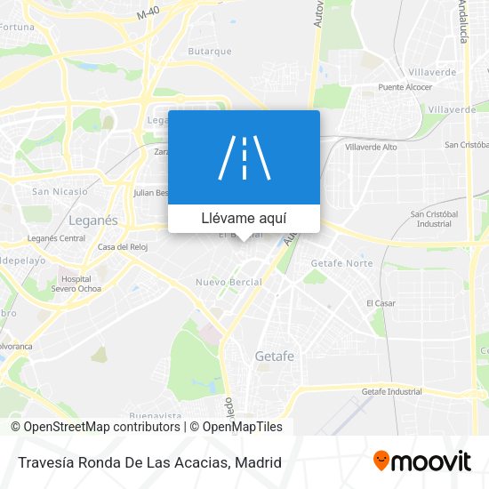 Mapa Travesía Ronda De Las Acacias