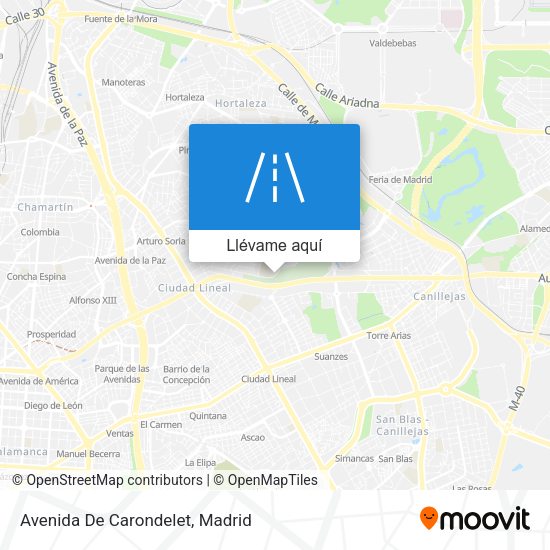 Mapa Avenida De Carondelet