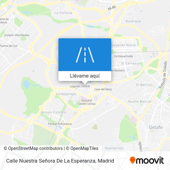 Mapa Calle Nuestra Señora De La Esperanza