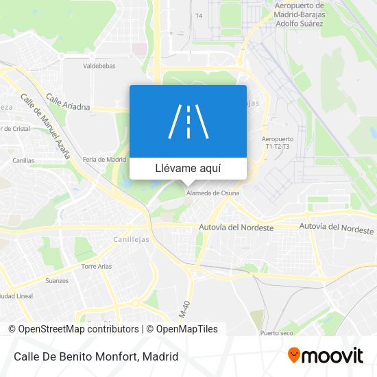 Mapa Calle De Benito Monfort