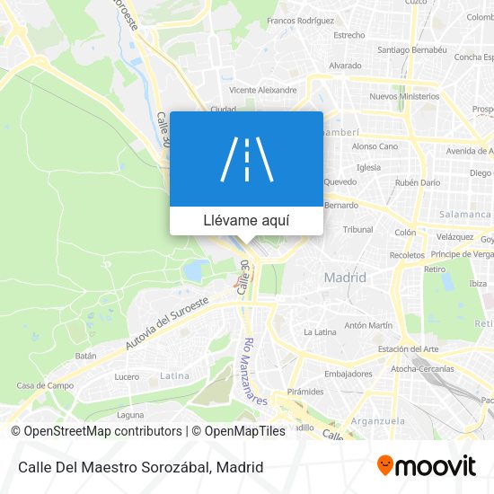 Mapa Calle Del Maestro Sorozábal