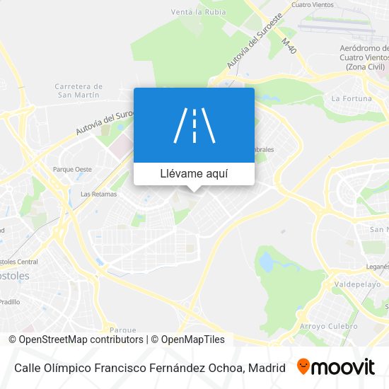Mapa Calle Olímpico Francisco Fernández Ochoa