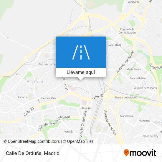Mapa Calle De Orduña