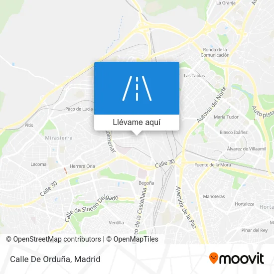 Mapa Calle De Orduña