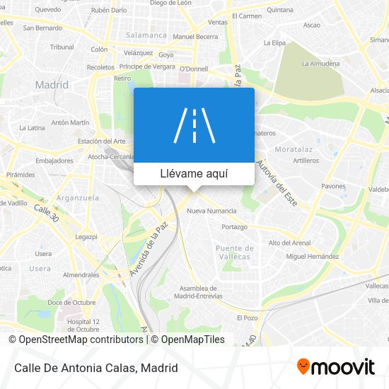 Mapa Calle De Antonia Calas