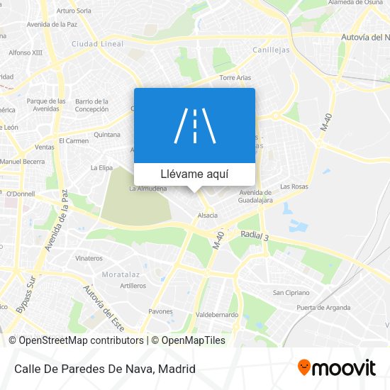 Mapa Calle De Paredes De Nava