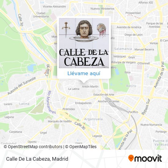 Mapa Calle De La Cabeza