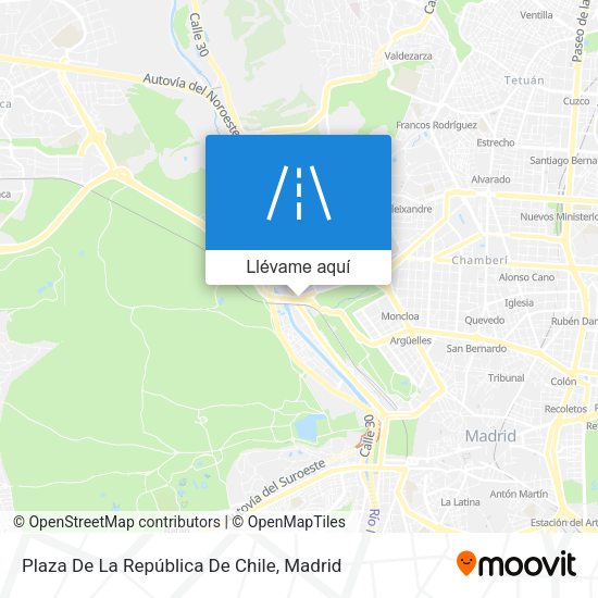 Mapa Plaza De La República De Chile