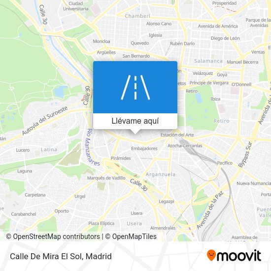 Mapa Calle De Mira El Sol