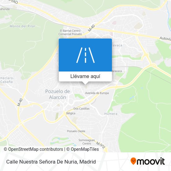 Mapa Calle Nuestra Señora De Nuria