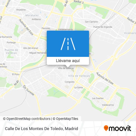 Mapa Calle De Los Montes De Toledo