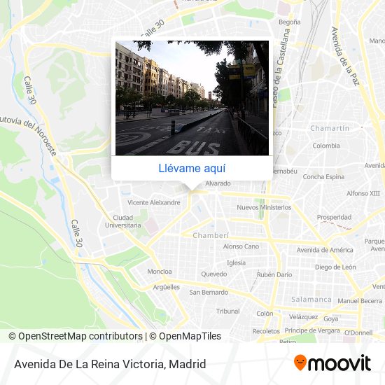 Mapa Avenida De La Reina Victoria