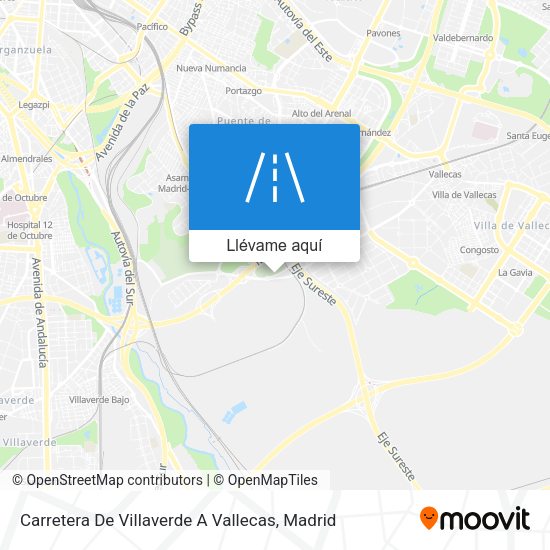 Mapa Carretera De Villaverde A Vallecas