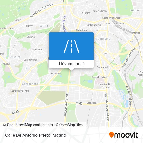 Mapa Calle De Antonio Prieto