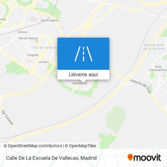 Mapa Calle De La Escuela De Vallecas