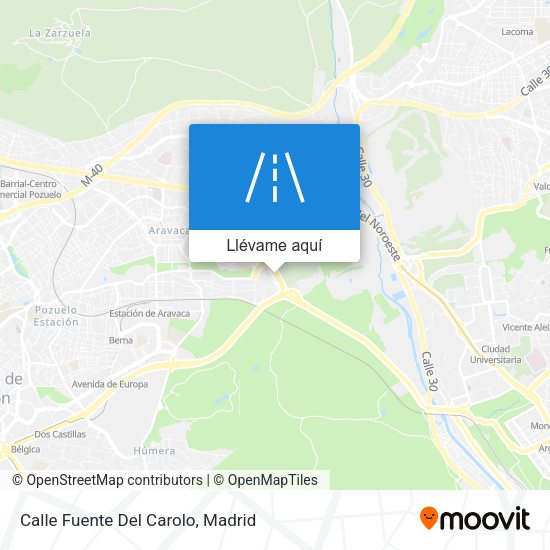 Mapa Calle Fuente Del Carolo