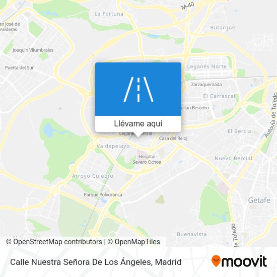 Mapa Calle Nuestra Señora De Los Ángeles