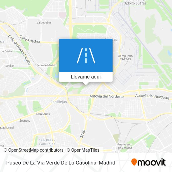 Mapa Paseo De La Vía Verde De La Gasolina