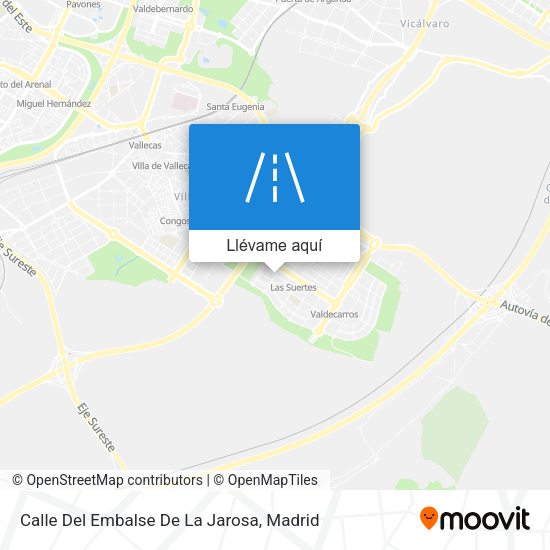 Mapa Calle Del Embalse De La Jarosa