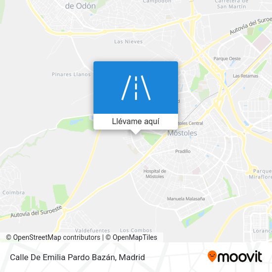 Mapa Calle De Emilia Pardo Bazán