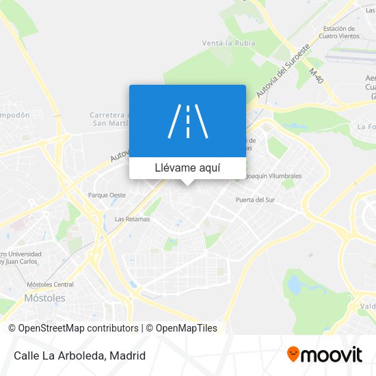 Mapa Calle La Arboleda