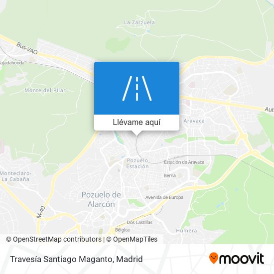 Mapa Travesía Santiago Maganto