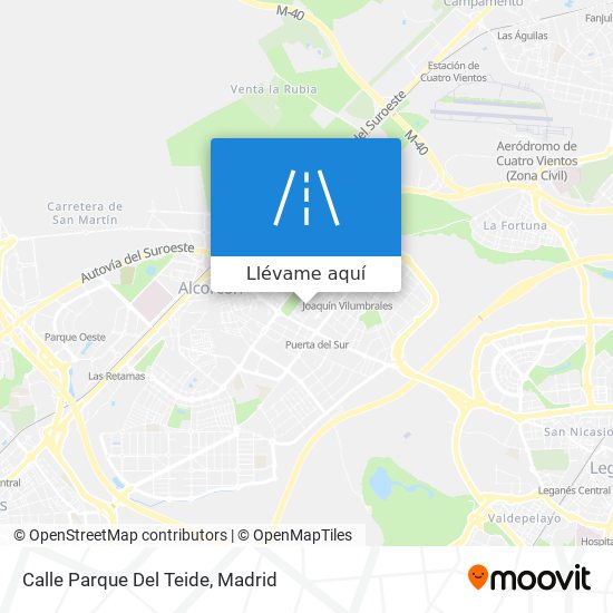 Mapa Calle Parque Del Teide