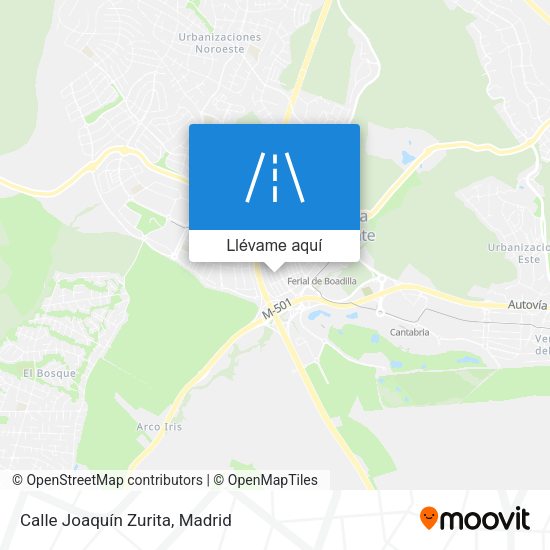 Mapa Calle Joaquín Zurita