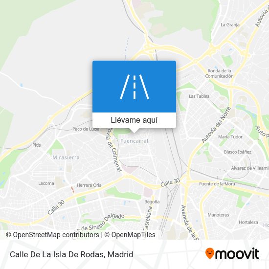 Mapa Calle De La Isla De Rodas