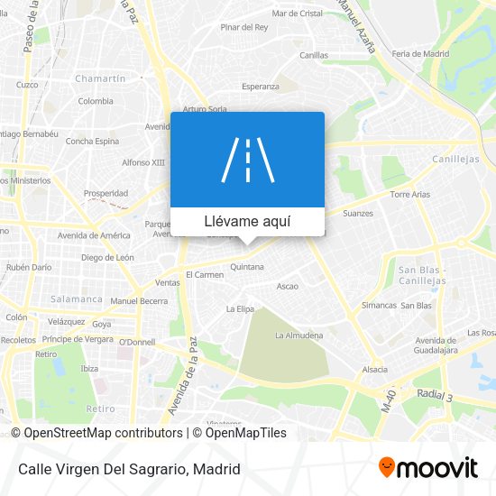 Mapa Calle Virgen Del Sagrario