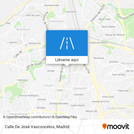 Mapa Calle De José Vasconcelos