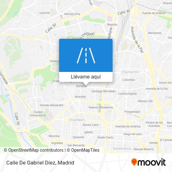 Mapa Calle De Gabriel Díez