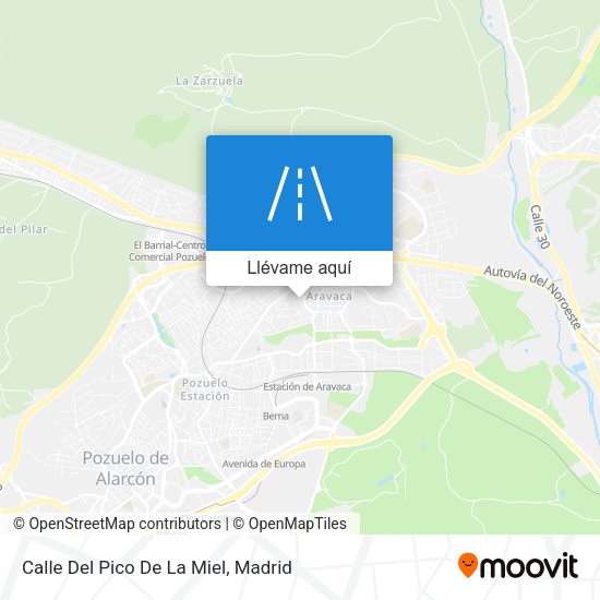 Mapa Calle Del Pico De La Miel