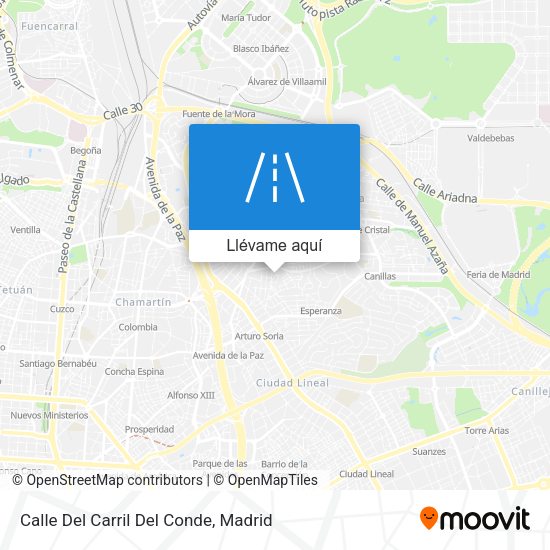 Mapa Calle Del Carril Del Conde
