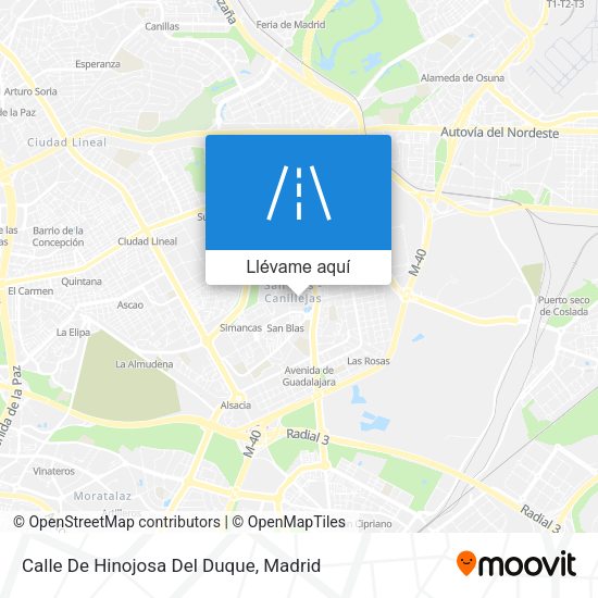 Mapa Calle De Hinojosa Del Duque