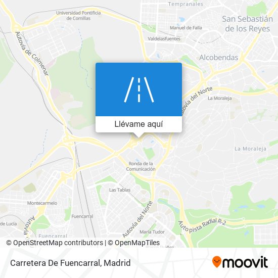 ¿Cómo llegar a Carretera De Fuencarral en Alcobendas en Autobús, Metro